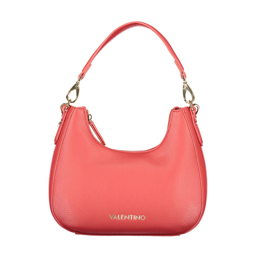 Mario Valentino Red Leather Handbag with Removable Strap