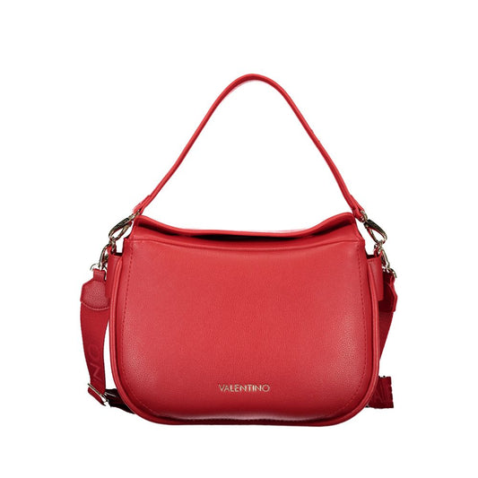 Mario Valentino Red Leather Handbag with Removable Strap