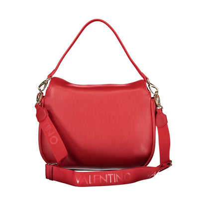 Mario Valentino Red Leather Handbag with Removable Strap