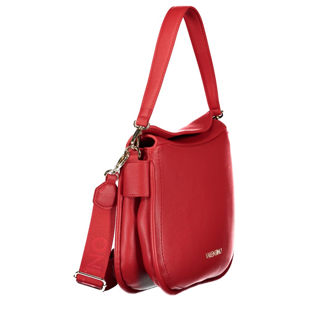 Mario Valentino Red Leather Handbag with Removable Strap