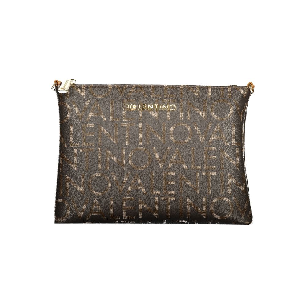 Mario Valentino Brown Recycled Handbag with Adjustable Shoulder Strap