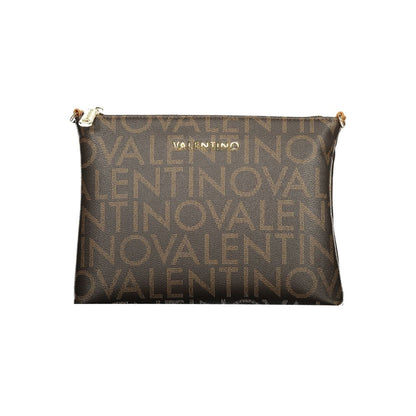 Mario Valentino Brown Recycled Handbag with Adjustable Shoulder Strap