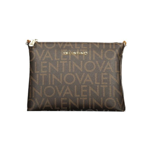 Mario Valentino Brown Recycled Handbag with Adjustable Shoulder Strap