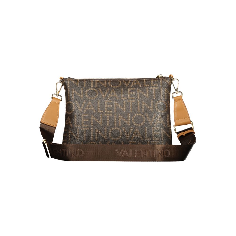 Mario Valentino Brown Recycled Handbag with Adjustable Shoulder Strap