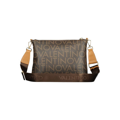 Mario Valentino Brown Recycled Handbag with Adjustable Shoulder Strap