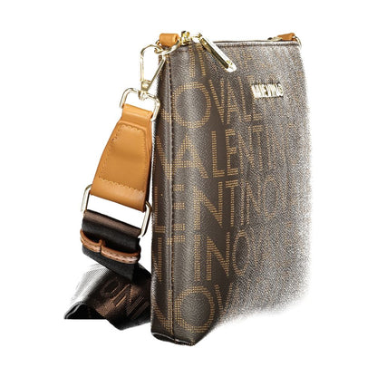 Mario Valentino Brown Recycled Handbag with Adjustable Shoulder Strap