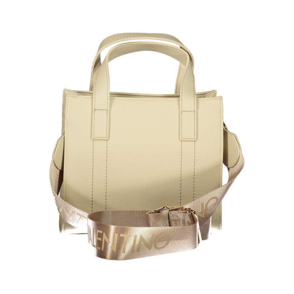 Mario Valentino Beige Recycled Polyethylene Handbag with Dual Handles