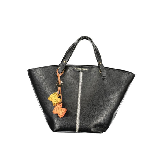 Mario Valentino Black Recycled Handbag with Contrasting Details