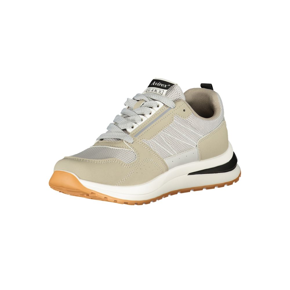 Avirex Gray Polyester Men's Sneaker - EU40/US7