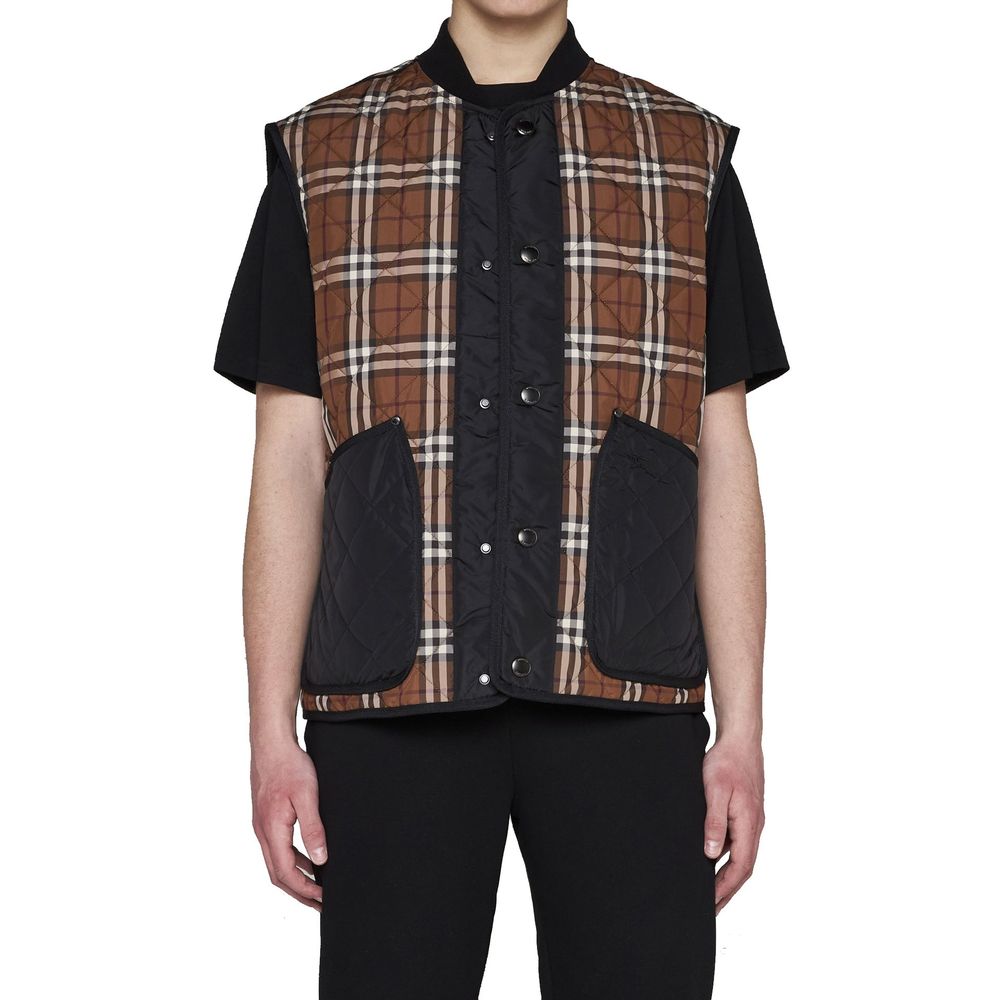 Burberry Brown Weaverton Vest Jacket