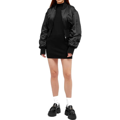 Dolce & Gabbana Black Acetate Bomber Jacket