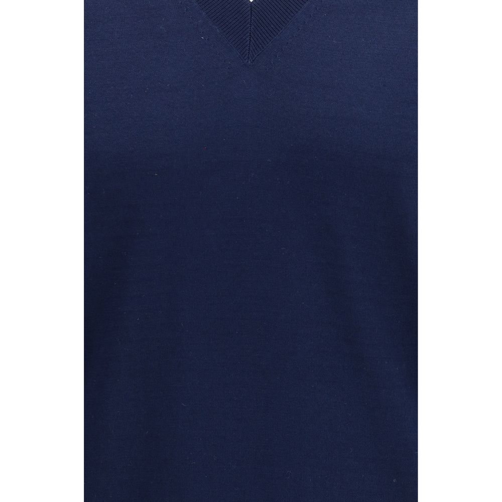 Prada Blue Cotton Sweatshirt - Elevated Casual Elegance