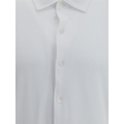 Brooksfield White Cotton Polo Shirt – Timeless Comfort and Style