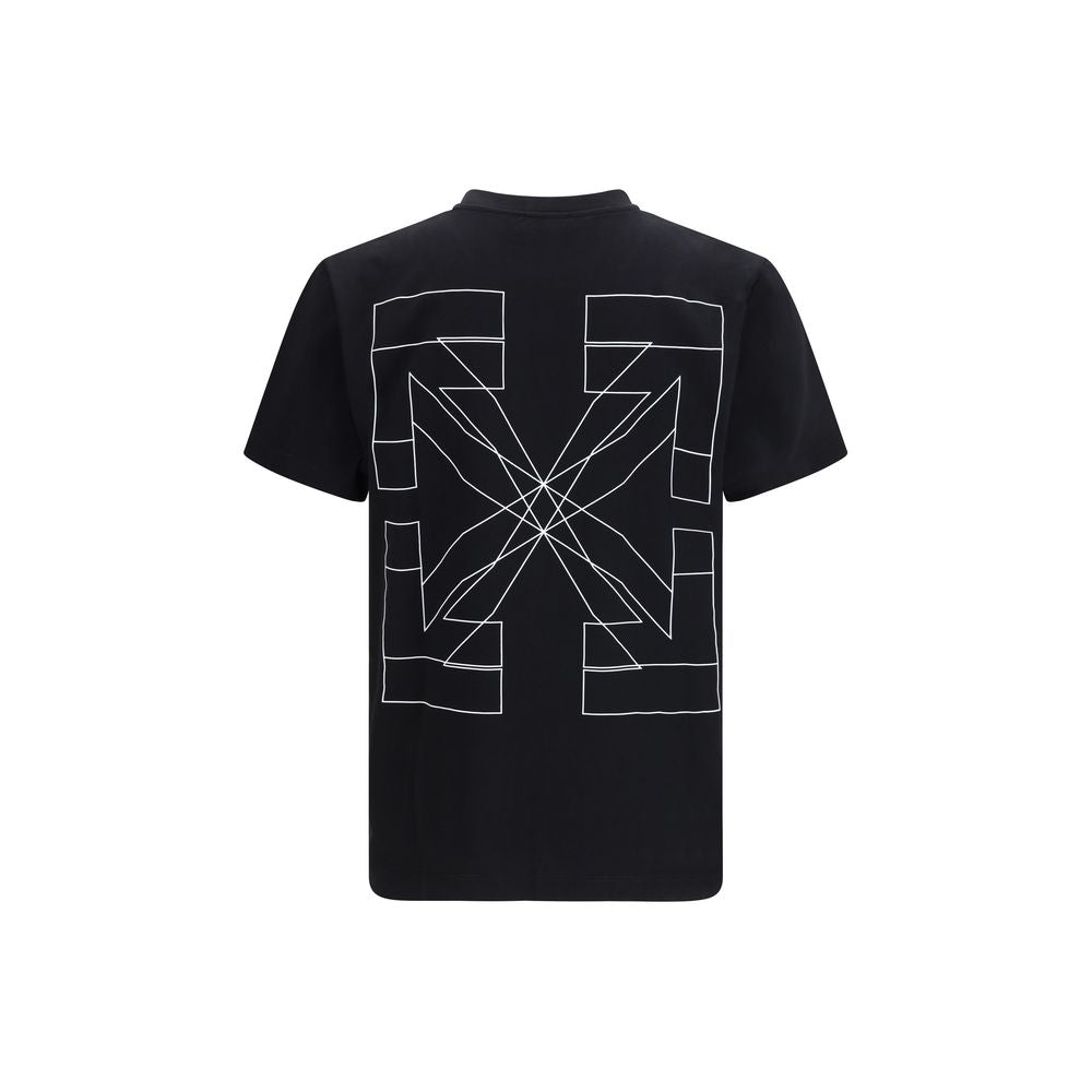 Off-White Black Cotton T-Shirt - The Big Double Arrow Edition