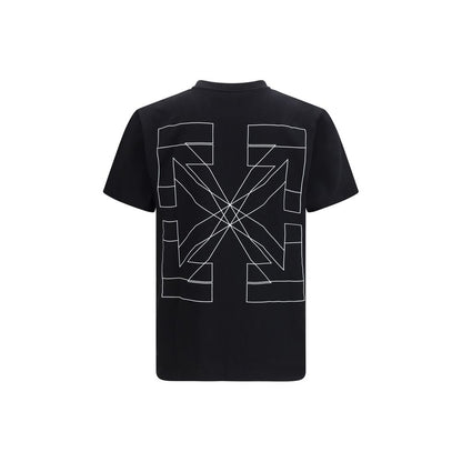 Off-White Black Cotton T-Shirt - The Big Double Arrow Edition