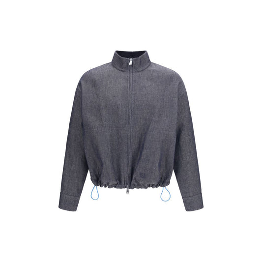 Fendi Blue Linen Reversible Denim Jacket