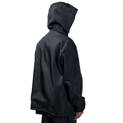 Givenchy Black Nylon 4G Laser-Engraved Hooded Windbreaker Shell Jacket