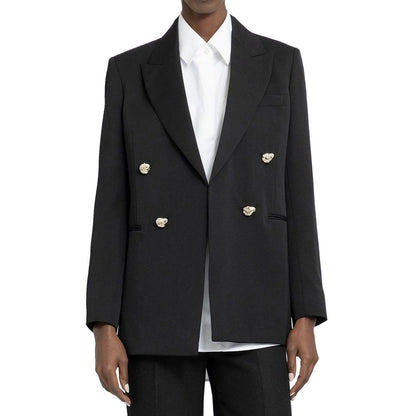 Lanvin Black Virgin Wool Blazer for Women