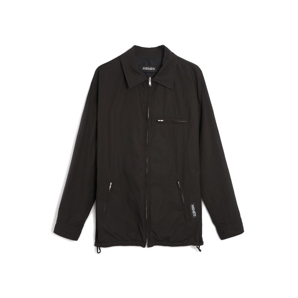Kenzo Black Cotton Shell Jacket for Men