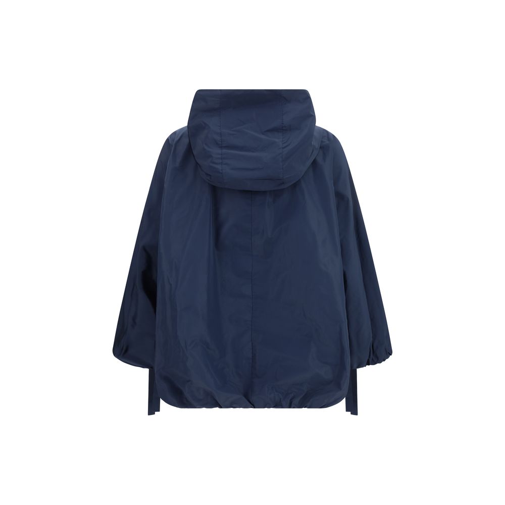 S Max Mara Blue Polyester Trench Coat
