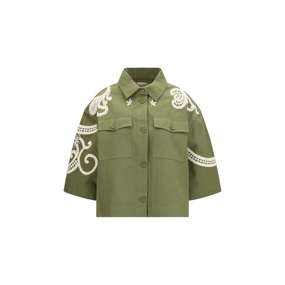 Max Mara Bicolor Cotton Como Jacket