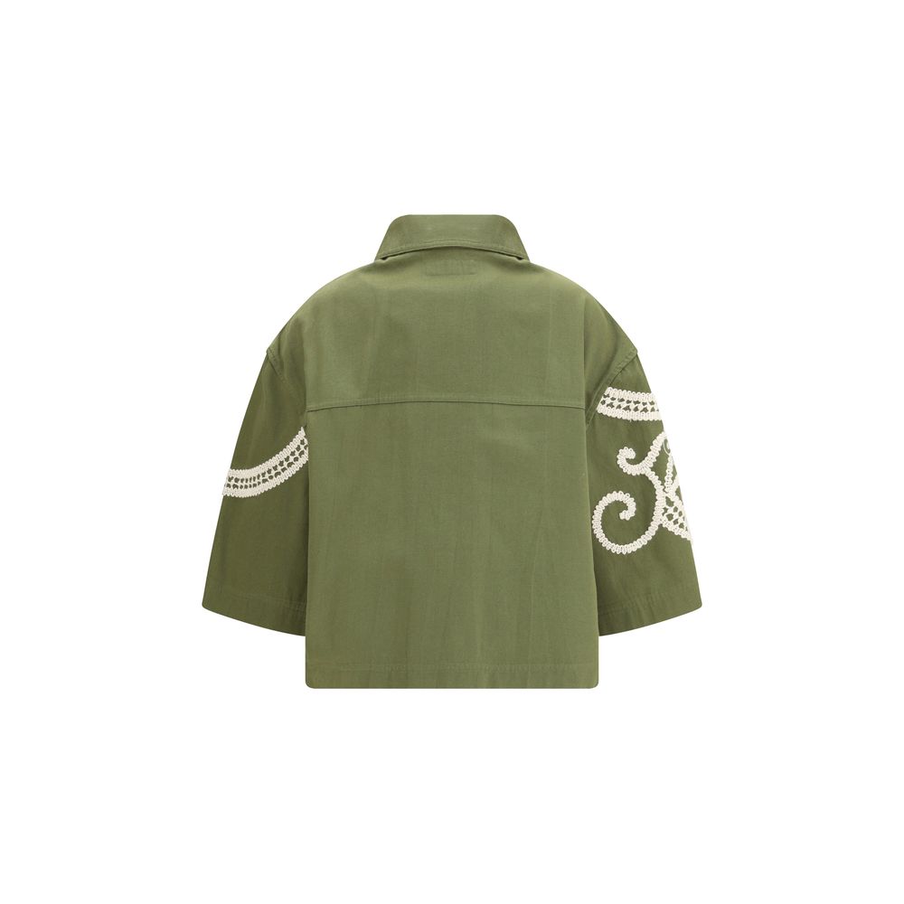 Max Mara Bicolor Cotton Como Jacket