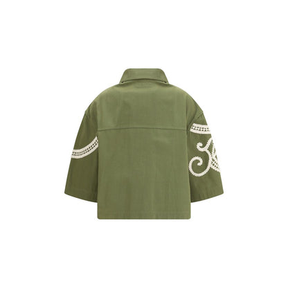 Max Mara Bicolor Cotton Como Jacket