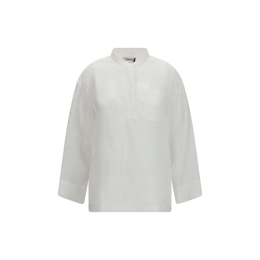 S Max Mara White Linen Shirt
