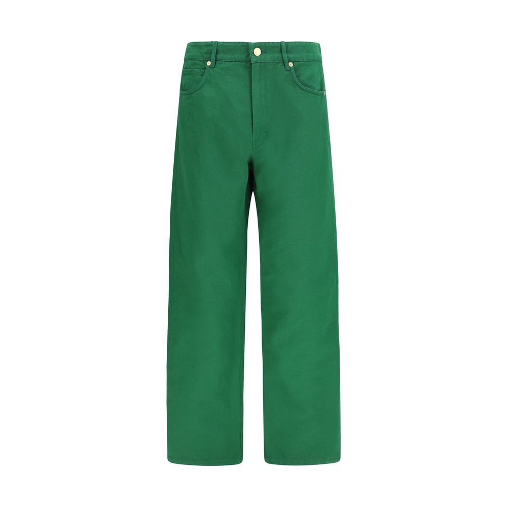S Max Mara Bicolor Cotton Casual Pants