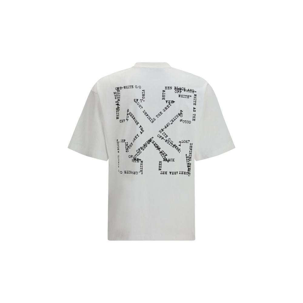 Off-White Type Arrow Skate T-shirt in White Cotton