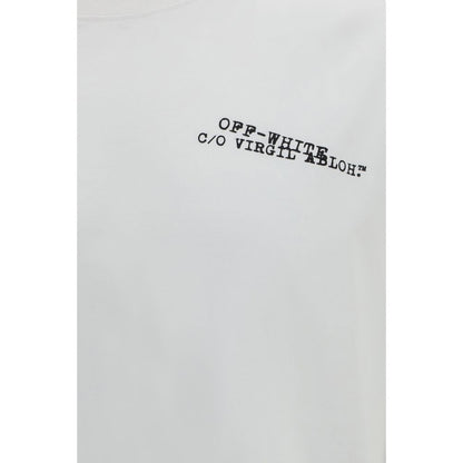 Off-White Type Arrow Skate T-shirt in White Cotton