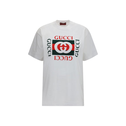 Gucci White Cotton Logo T-Shirt