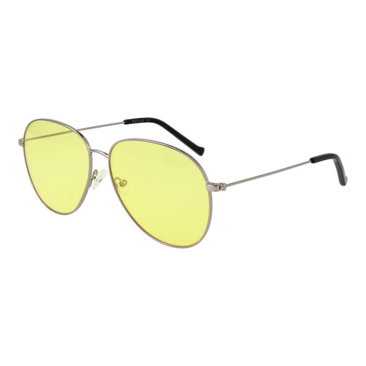 Replay Women’s Sunglasses – Silver Aviator Frame, Yellow Lenses