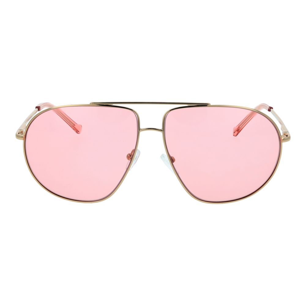 Replay Gold Metal Sunglasses – Aviator Style with Rose Lenses
