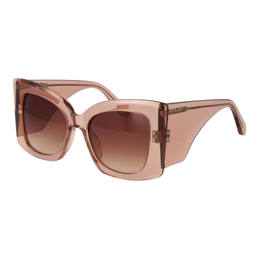 Replay Women's Sunglasses – Rose Butterfly Frame, Brown Gradient Lenses