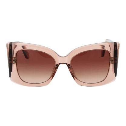 Replay Women's Sunglasses – Rose Butterfly Frame, Brown Gradient Lenses