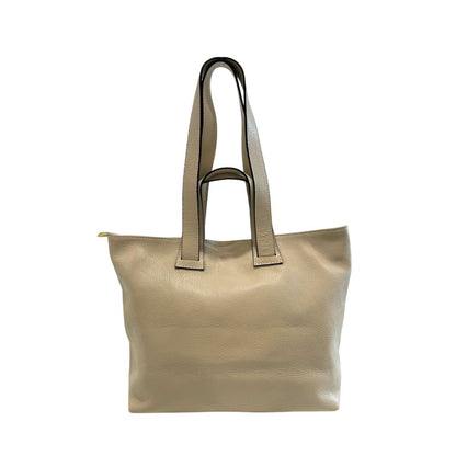 Baldinini Trend Beige Cowhide Clutch Bag: Stylish Meets Functional