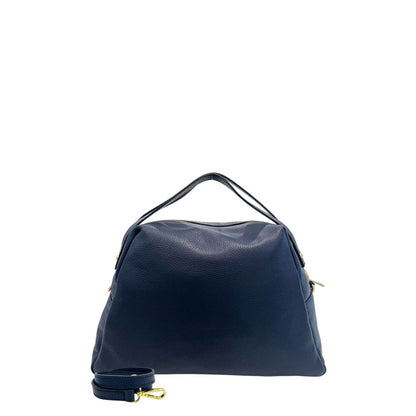 Baldinini Trend Blue Cowhide Clutch Bag: Stylish Versatility Redefined