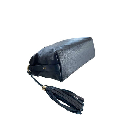 Baldinini Trend Blue Cowhide Shoulder Bag