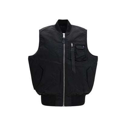 Alpha Industries MA-1 Base Vest - Black Nylon