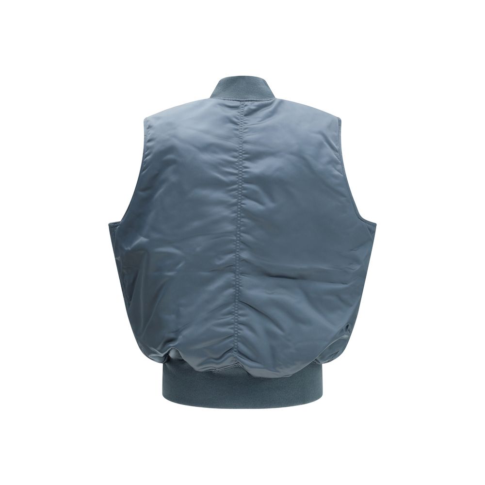 Alpha Industries MA-1 Base Vest - Blue Nylon Sleeveless Jacket