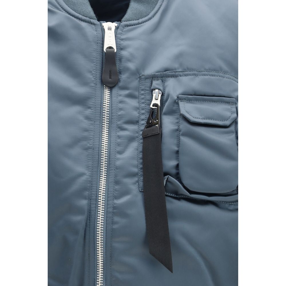 Alpha Industries MA-1 Base Vest - Blue Nylon Sleeveless Jacket