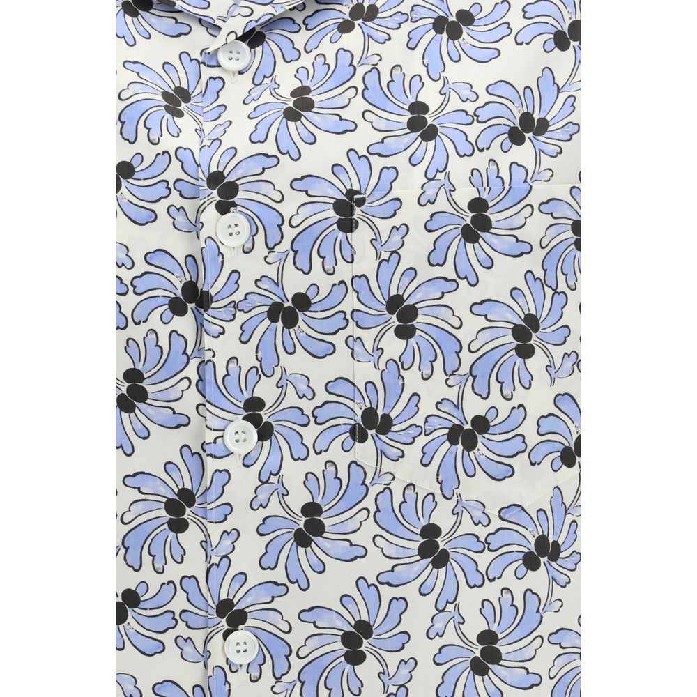 Prada Multicolor Cotton Floral Shirt