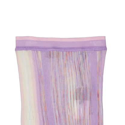 Missoni Purple Elastic Maxi Skirt