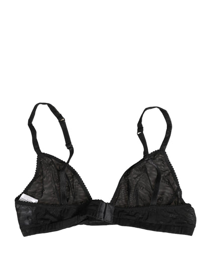 Dolce & Gabbana Black Nylon Stretch Soft Cup Brassiere