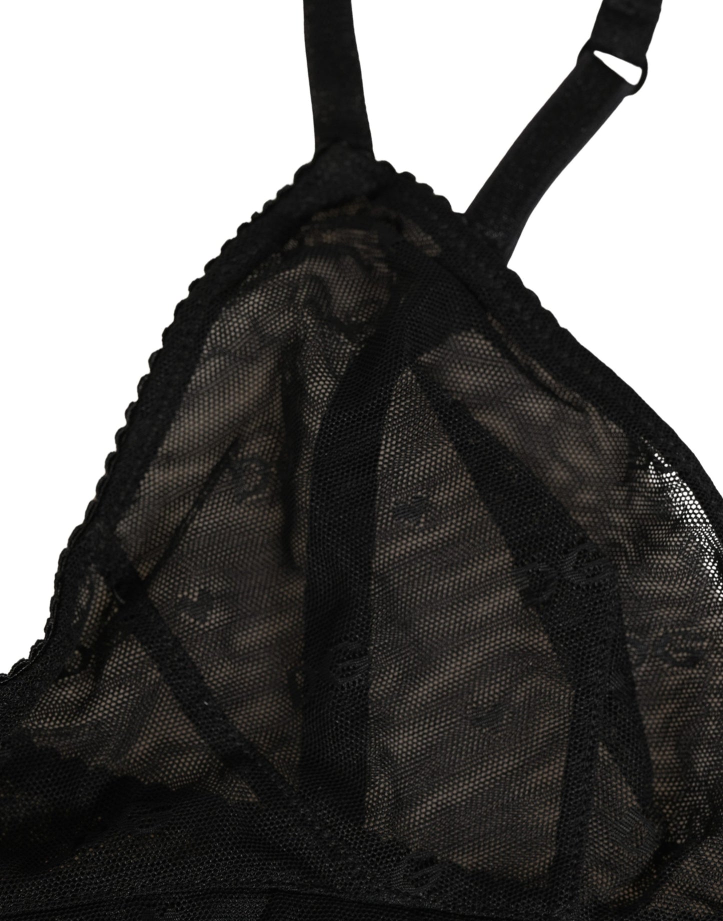 Dolce & Gabbana Black Nylon Stretch Soft Cup Brassiere