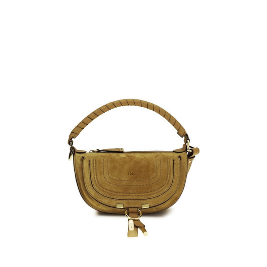 Chloé Brown Calf Leather Marcie Mini Shoulder Bag