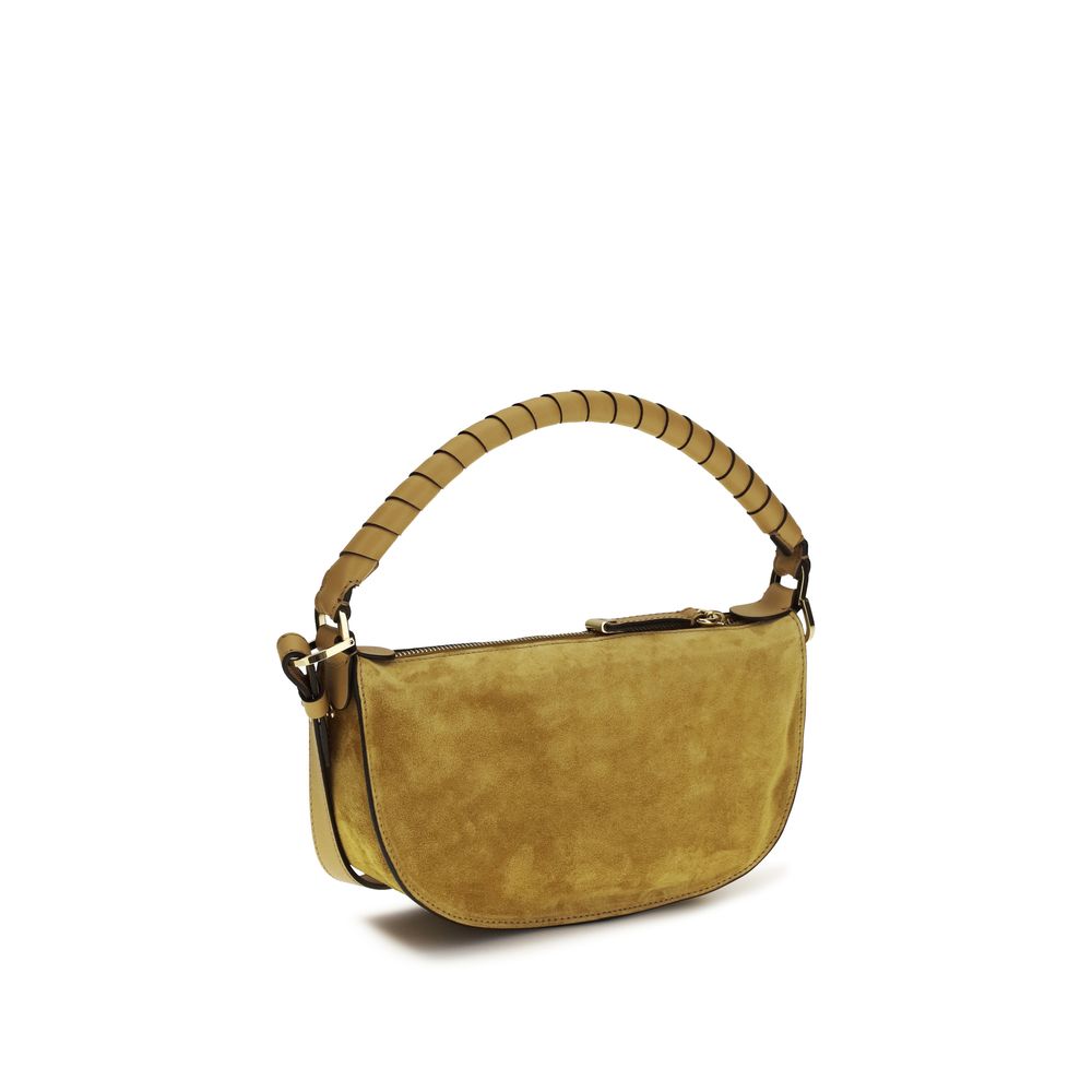 Chloé Brown Calf Leather Marcie Mini Shoulder Bag