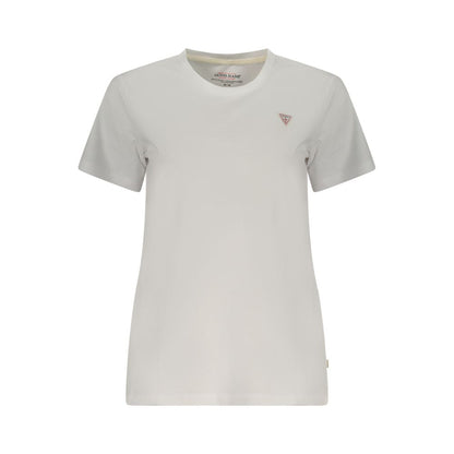 Guess Organic Cotton Crew Neck Tee in White