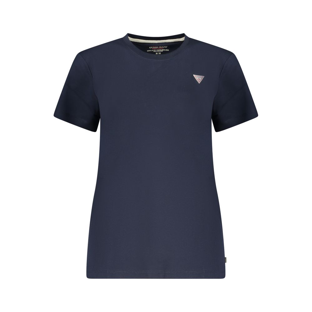 Guess Jeans Blue Cotton T-Shirt - Regular Fit